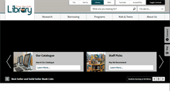 Desktop Screenshot of library.quintewest.ca